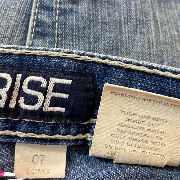 VTG, Cruel Girl Low Rise Blue Denim Jeans Size 7 Long - Picture 14 of 16